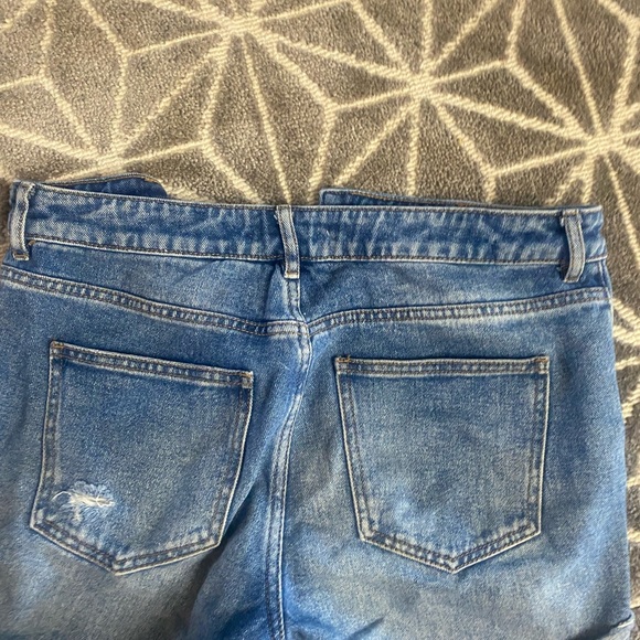 PACSUN Distressed Blue Denim Shorts - Picture 4 of 4